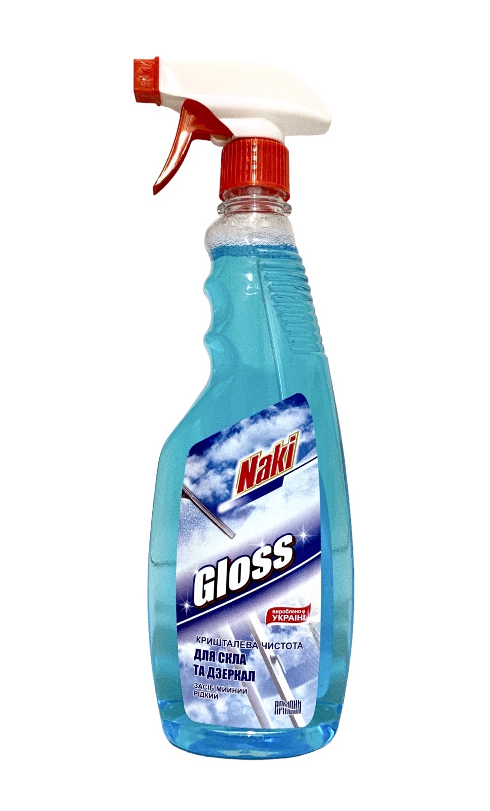 Засіб мийний рідкий «GLOSS» для скла та дзеркал, ТМ NAKI, 500 мл